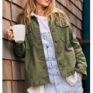 Faherty Stretch Surplus Savannah Overshirt Sz XS